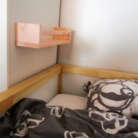 Ikea Hack: Bekvam Spice Rack as Bunk Bed Shelf