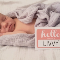 Welcome Livvy! + DIY Name Tag
